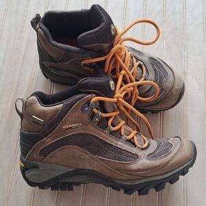 Merrell Siren Waterproof Mid Leather Lace Up Comfort Durable Hiking Mid Boots